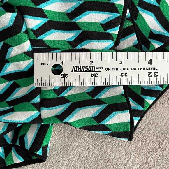 DVF Diane Von Furstenberg for Target Arrow Geo Wrap Skort Green Size L Summer - Picture 14 of 14